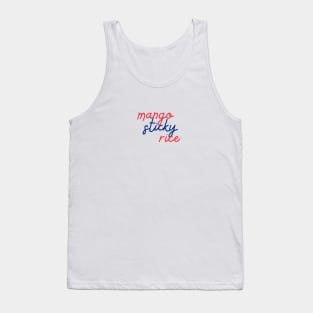 mango sticky rice - Thai red and blue - Flag color Tank Top